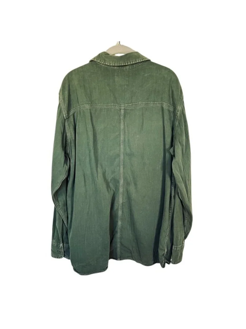 Lot 3 Levis Auburn Worker Mens L Cotton Long Sleeve Work Shirts Green Blue Cream